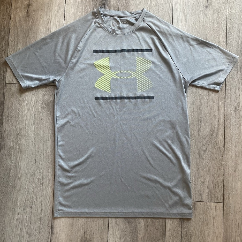 Under Armour Loose Fit HeatGear Tee Men's T-Shirt - Gray Small